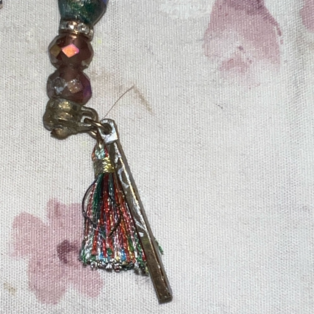 Colorful Beaded Butterfly Keychain - Picture 4 of 4